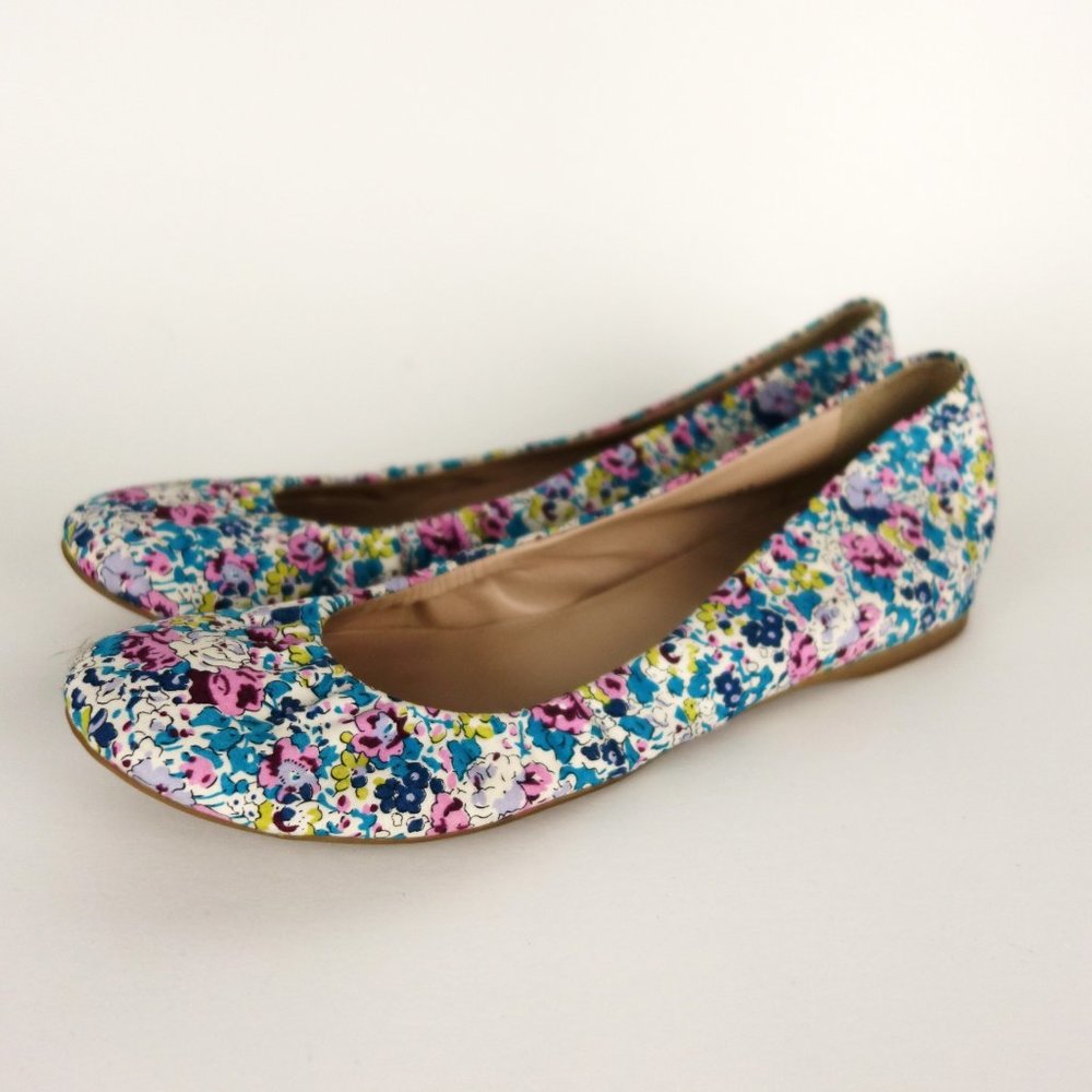 J Crew Cece Ballet Flat In Liberty Floral